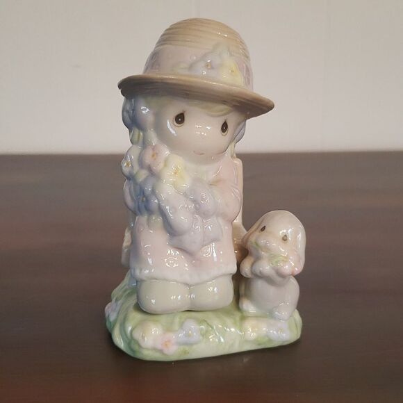 Vtg Enesco Precious Moments "Seasoned With a Smile" Salt & Pepper Shakers 1997 - Picture 1 of 9